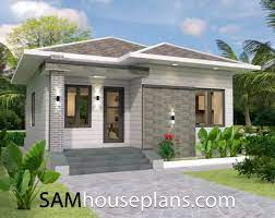 Simple One Story House Design gambar png