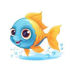 cute fish ilration for kids fish