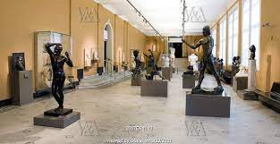 the sculpture gallery at the v a museum