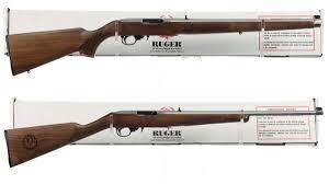 two ruger model 10 22 semi automatic