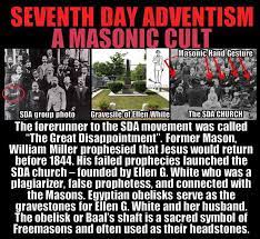 MARK and AVOID - ELLEN G. WHITE'S SDA (seventh day adventists) CULT...  ORIGINS ALWAYS MATTER! False prophets always have their start in lies. In  false doctrine. Or they take something out of