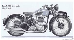 bsa m21 600cc sv 1939