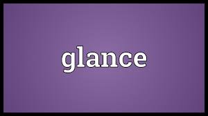Glance Meaning - YouTube