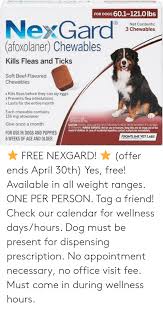 For Dogs 601 121olbs Net Contents 3 Chewables Afoxolaner