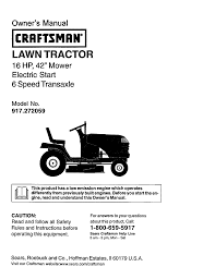 Now i have no spark. Craftsman 917 272059 Owner S Manual Manualzz