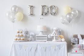 white themed bridal shower party ideas