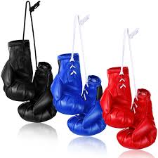 3 pairs mini boxing gloves for car