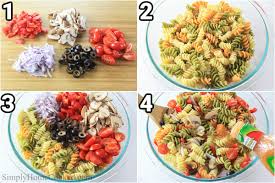 tri color pasta salad video simply