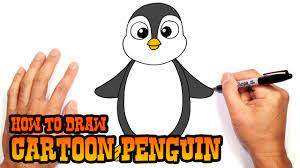 how to draw a penguin drawing lesson