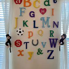 Painted Wooden Alphabet Letters Wooden