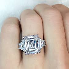 Emerald cut halo engagement rings. 5 Carat Emerald Cut Diamond Engagement Ring Ascot Diamonds