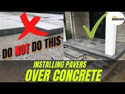 Paver Installation Over Concrete
