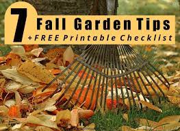 7 Fall Garden Tips Free Printable
