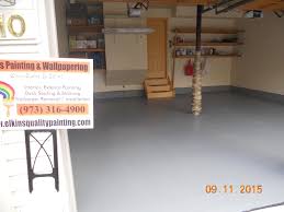 epoxy floor coating on garage floor
