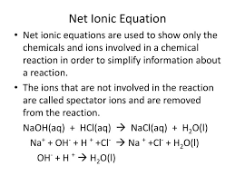 ppt net ionic equation powerpoint