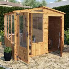 Mercia Wooden Combi Greenhouse Shed