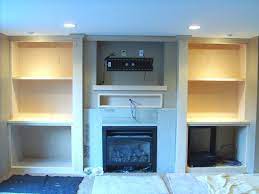 Fireplace Mantel With Flatscreen Tv