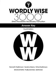 Systematic academic vocalulary development free books. Wordly Wise 3000 Book 7 Answer Key Only