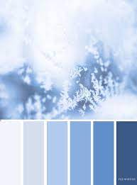 Ice Blue Color Palette Winter Colour