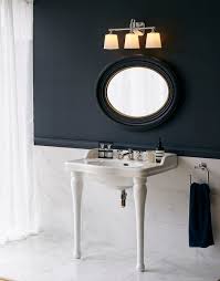 Bathroom Mirror With Light Above Image Of Bathroom And Closet