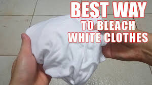 how to bleach white clothes best way