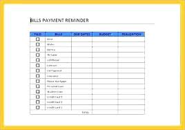 Bill Organizer Template Excel Argacorp