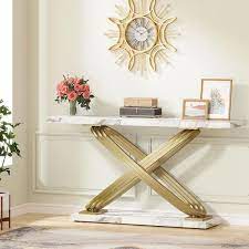 Rectangular Marble Long Console Table