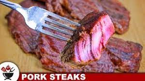 smoked pork steaks unbelievably