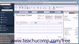 Quickbooks Pro 2017 Tutorial Creating A Purchase Order Intuit