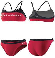 Nike Swim Lifeguard Sport Top 2 Piece Swimsuit Tfss0048