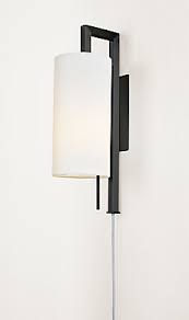 Leslie Wall Sconce Plug In Modern Wall Sconces Modern Lighting Room Board