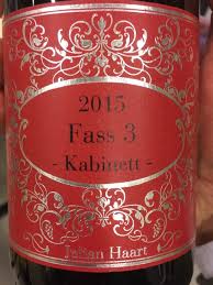 Dönnhoff hit the bull's eye in 2017, producing many of the finest dry riesling in this remarkable vintage. Julian Haart Fass 3 Kabinett Vivino