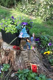 Tree Stump Fairy Gardens That Will