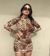 Long Sleeve Hollow Leopard Print Sexy Mini Dress Autumn Winter Women  Fashion Streetwear Outfits Club Wear