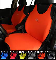 Car Seat Covers 2 Front Orange For Kia