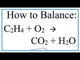 How To Balance C2h4 O2 Co2 H2o