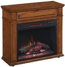 Oak Infrared Quartz Electric Fireplace