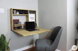 Fold Down Wall Desk Free Woodworking