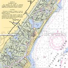 New Jersey Sea Isle Nautical Chart Decor
