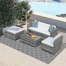 weather grey wicker rattan sofa couch