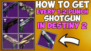 Destiny 2 - How to Get ALL 7 One-Two Punch Shotguns in Destiny 2! Best  Shotguns in Destiny? - YouTube