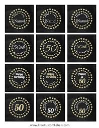50th birthday cupcake toppers free