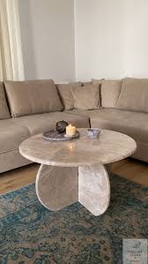 Beige Color Marble Coffee Table Is Real