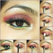 purple gold eye makeup tutorial