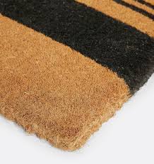 horizontal stripe coir doormat