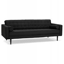 scandinavian black sofa with