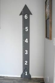 Arrow Growth Ruler Child Growth Chart Charcoal Gray By