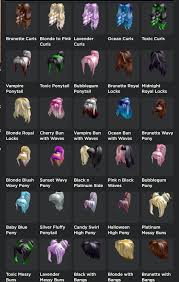 It should be noted that the hair id list contains both girl and boy hairs code. Roblox Hair Id Codes For Girls 30 Aesthetic Hair Codes Roblox Youtube Roblox Hair Id Codes