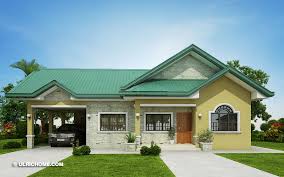 Print Modern Bungalow House Design With