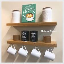 Coffee Station Bar Floating Shelves